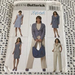 Butterick Sewing Pattern B5570 Size 14-20 Misses Printed In USA Check Ph…